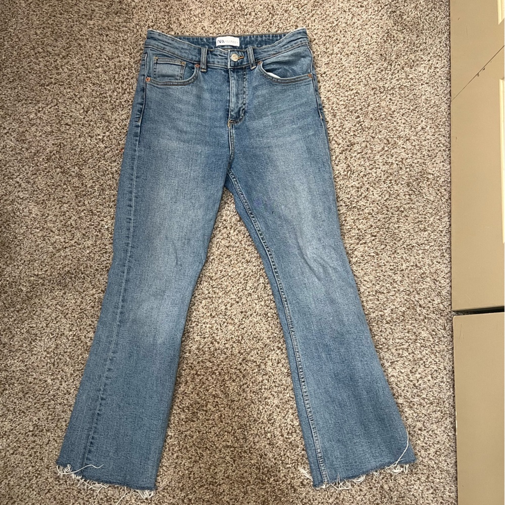 Zara light blue Jean, worn ones